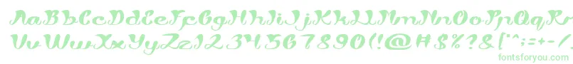My Angle Light Font – Green Fonts