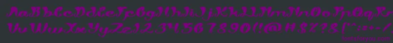 My Angle Font – Purple Fonts on Black Background