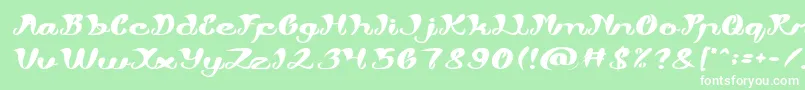 My Angle Font – White Fonts on Green Background