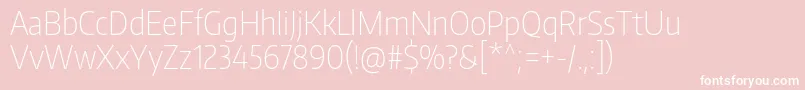 Weitere Informationen zur EncodesanscondensedThin-Schriftart EncodesanscondensedThin-Schriftart – Weiße Schriften auf rosa Hintergrund