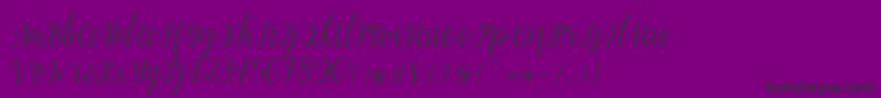 Шрифт My Darling Script – чёрные шрифты на фиолетовом фоне