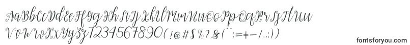Шрифт My Darling Script – очень узкие шрифты