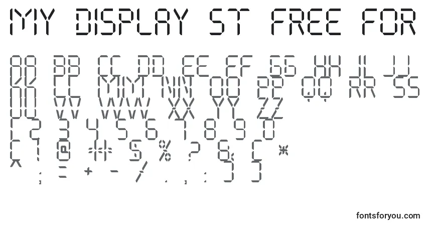 My Display St Free for personal useフォント–アルファベット、数字、特殊文字