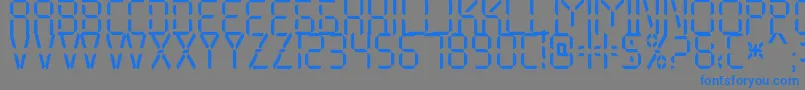 My Display St Free for personal use-Schriftart – Blaue Schriften auf grauem Hintergrund