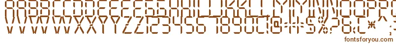 My Display St Free for personal use Font – Brown Fonts on White Background
