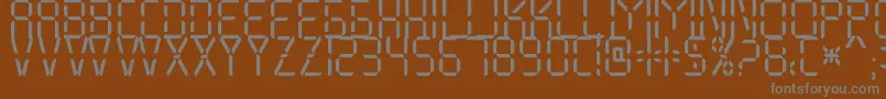 Шрифт My Display St Free for personal use – серые шрифты на коричневом фоне