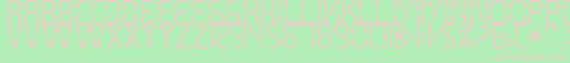 My Display St Free for personal use-Schriftart – Rosa Schriften auf grünem Hintergrund