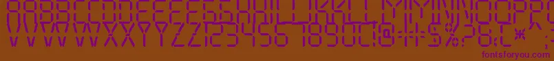 Шрифт My Display St Free for personal use – фиолетовые шрифты на коричневом фоне