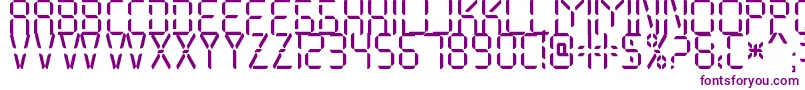 My Display St Free for personal use Font – Purple Fonts on White Background