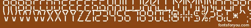 My Display St Free for personal use Font – White Fonts on Brown Background