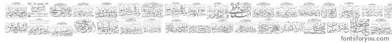 My Font Quraan 3-Schriftart – Graue Schriften