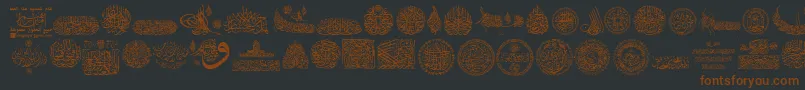 fuente My Font Quraan 7 – Fuentes Marrones Sobre Fondo Negro