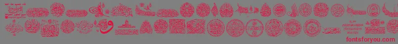 En savoir plus sur la police My Font Quraan 7 Police My Font Quraan 7 – polices rouges sur fond gris