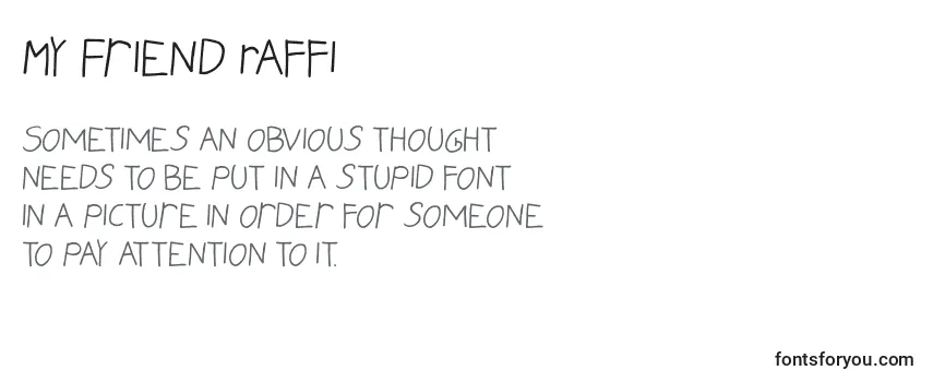 My Friend Raffi-fontti
