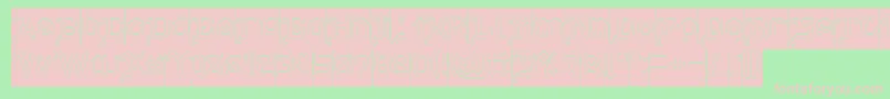 My Heart Hollow Inverse Font – Pink Fonts on Green Background