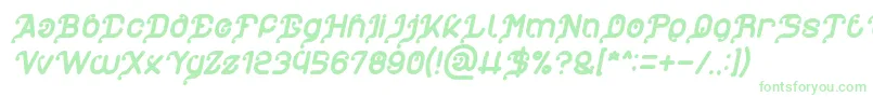 フォントMy Heart Italic – 緑のフォント