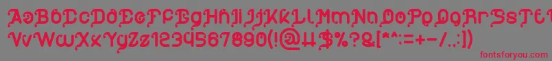My Heart Font – Red Fonts on Gray Background