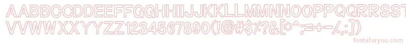 Outliners-Schriftart – Rosa Schriften