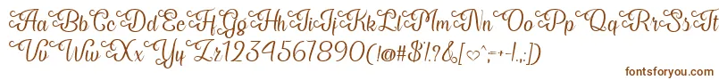 My Last Breath   Font – Brown Fonts on White Background