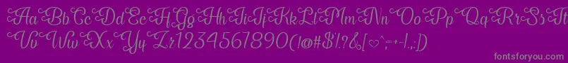 My Last Breath   Font – Gray Fonts on Purple Background