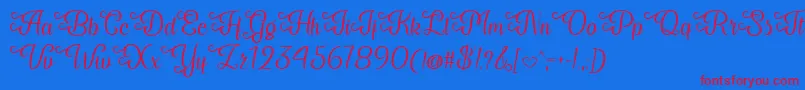 My Last Breath   Font – Red Fonts on Blue Background
