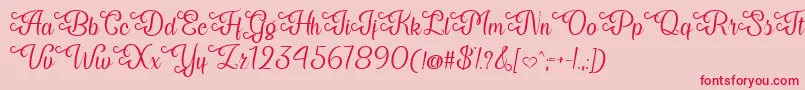 My Last Breath   Font – Red Fonts on Pink Background