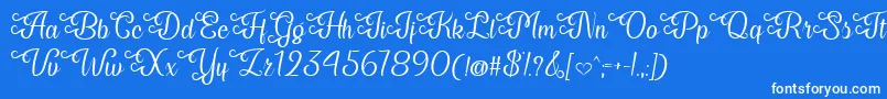 My Last Breath   Font – White Fonts on Blue Background