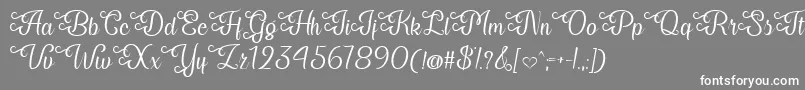 My Last Breath   Font – White Fonts on Gray Background