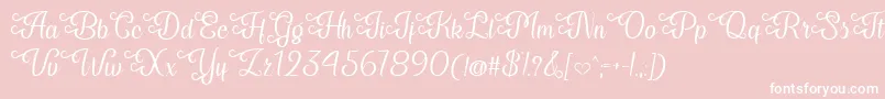 My Last Breath   Font – White Fonts on Pink Background