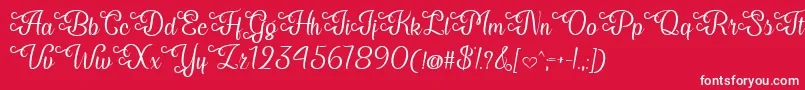 My Last Breath   Font – White Fonts on Red Background