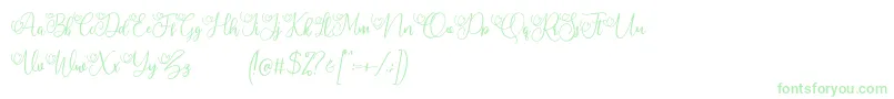 My Lovely Demo-Schriftart – Grüne Schriften