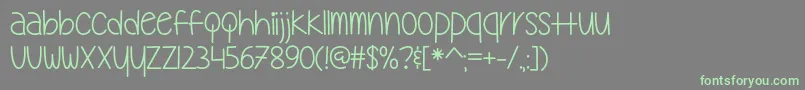 My Oh My   Font – Green Fonts on Gray Background