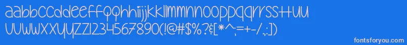 My Oh My   Font – Pink Fonts on Blue Background