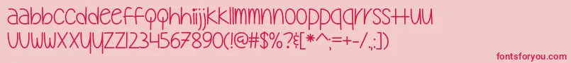 My Oh My   Font – Red Fonts on Pink Background
