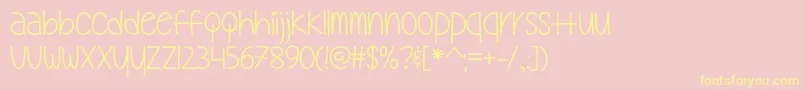 My Oh My   Font – Yellow Fonts on Pink Background