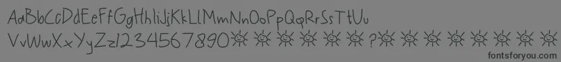 Police My Scrawl – polices noires sur fond gris