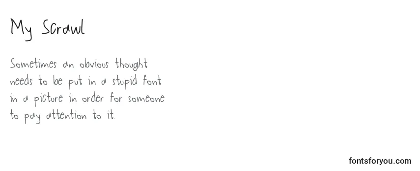 Шрифт My Scrawl