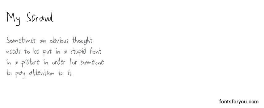 Шрифт My Scrawl (135167)