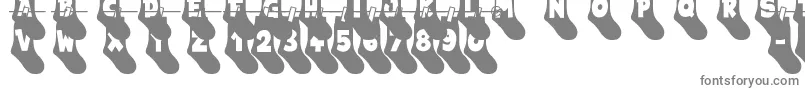 My Socks Line-Schriftart – Graue Schriften auf weißem Hintergrund