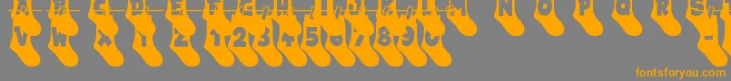 fuente My Socks Line – Fuentes Naranjas Sobre Fondo Gris