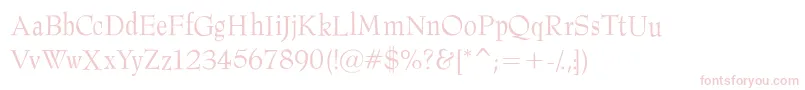 Barnard Font – Pink Fonts on White Background