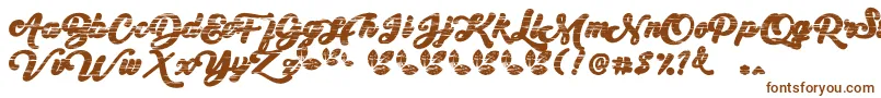 My Yanda1 Font – Brown Fonts on White Background