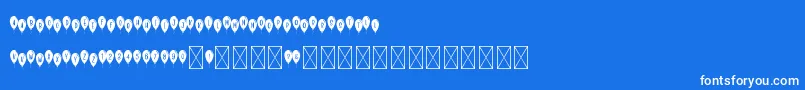 フォントMyCuTEBaLlON – 青い背景に白い文字