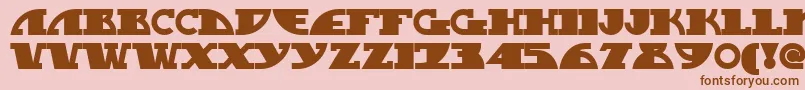 MYGASN   Font – Brown Fonts on Pink Background