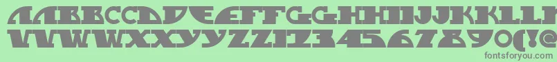 MYGASN   Font – Gray Fonts on Green Background