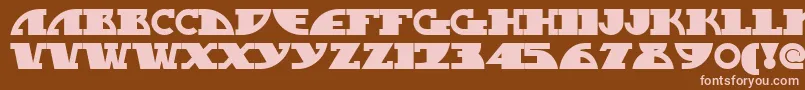 MYGASN   Font – Pink Fonts on Brown Background