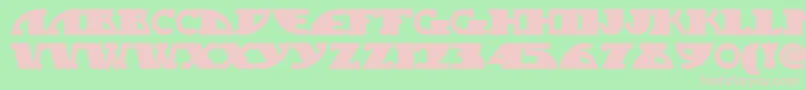 MYGASN   Font – Pink Fonts on Green Background