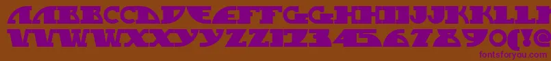 MYGASN   Font – Purple Fonts on Brown Background