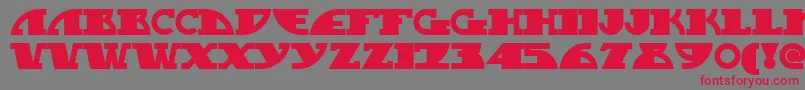 MYGASN   Font – Red Fonts on Gray Background
