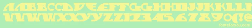 MYGASN   Font – Yellow Fonts on Green Background